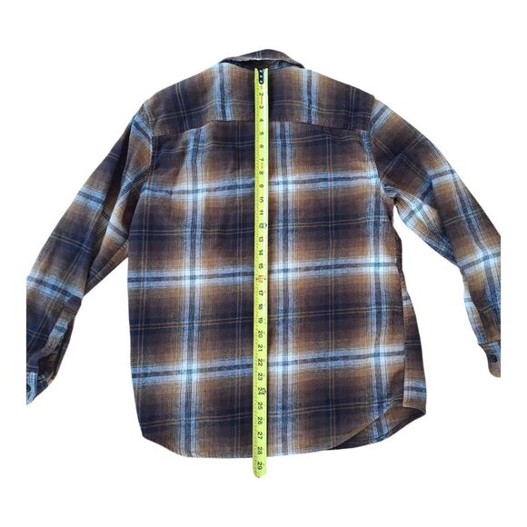 Men's Brushed Flannel Button-Down Shirt Urban Pipeline 100% Cotton Rustic Sz M - Picture 7 of 12